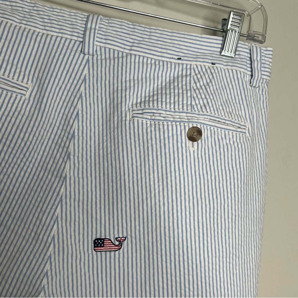 Vineyard Vines Men’s Seersucker Patriotic American Flag Breaker Short Size 32 - Picture 12 of 14
